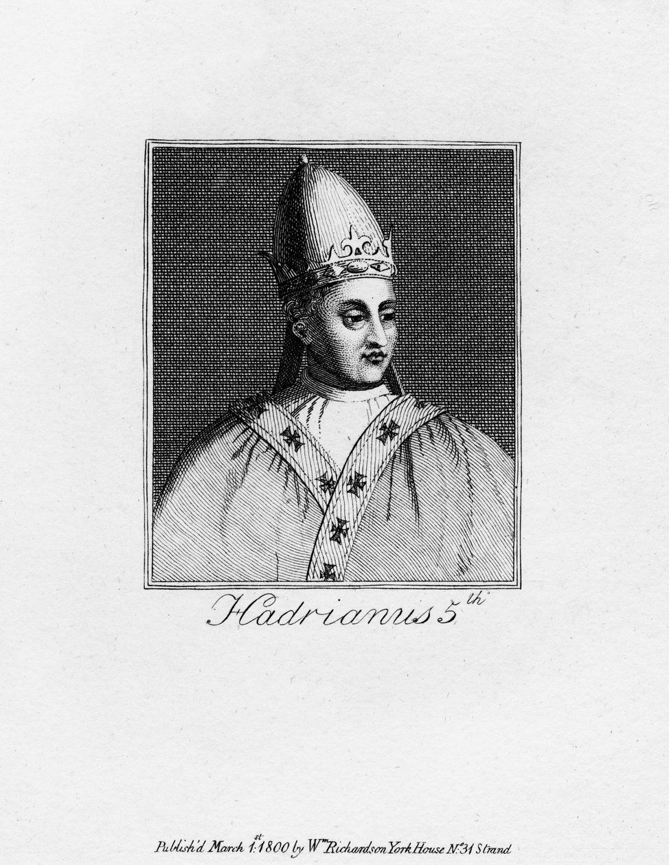 Pave Adrian V, 1800 av Unbekannt