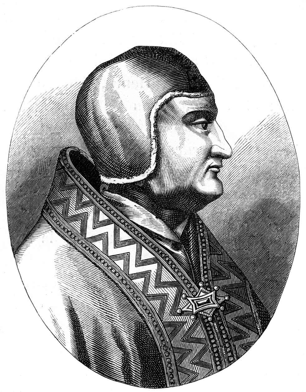 Pave Clemens IV d1268, 1849 av Unbekannt