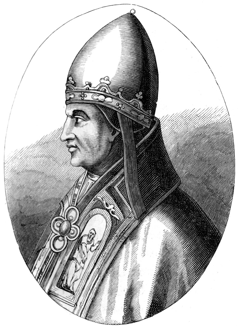 Pave Gregor IX c1143-1241, 1849 av Unbekannt