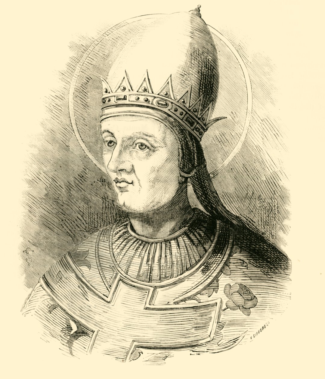 Pave Gregor VII, 1015-1085, 1890. av Unbekannt