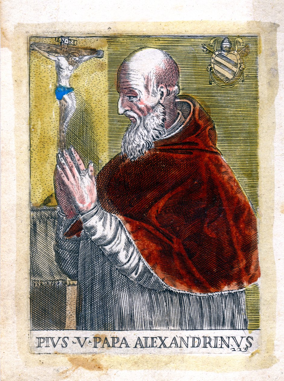 Pave St Pius V av Unbekannt