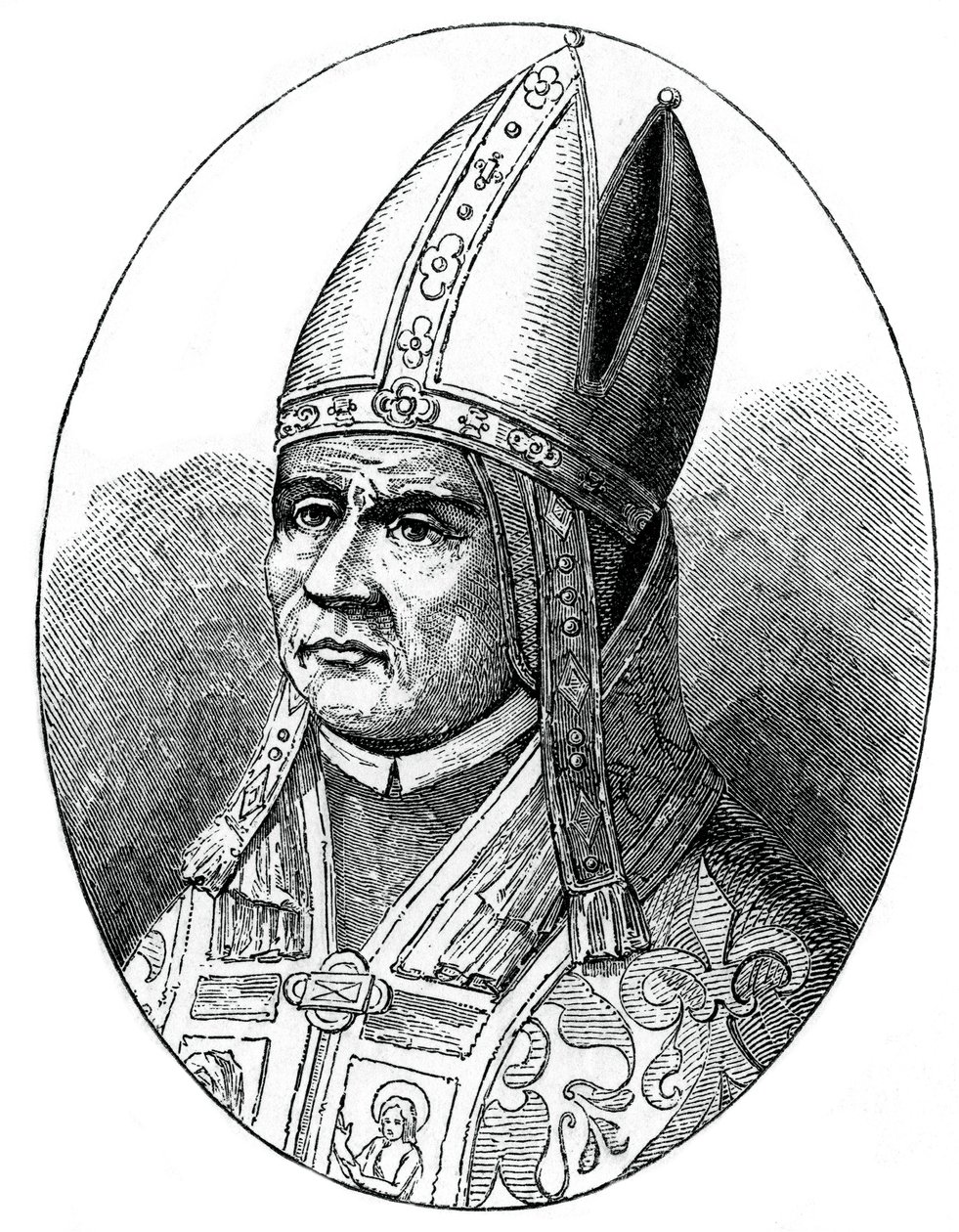Pave Sylvester I, 1870 av Unbekannt
