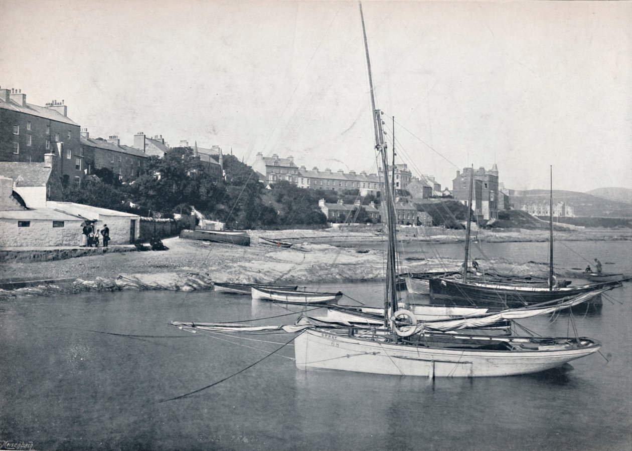 Port St. Mary – The Town and Harbour, 1895 av Unbekannt