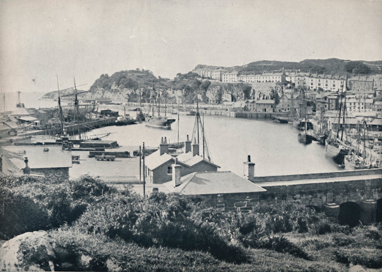 Portmadoc - Havnen og byen, 1895 av Unbekannt