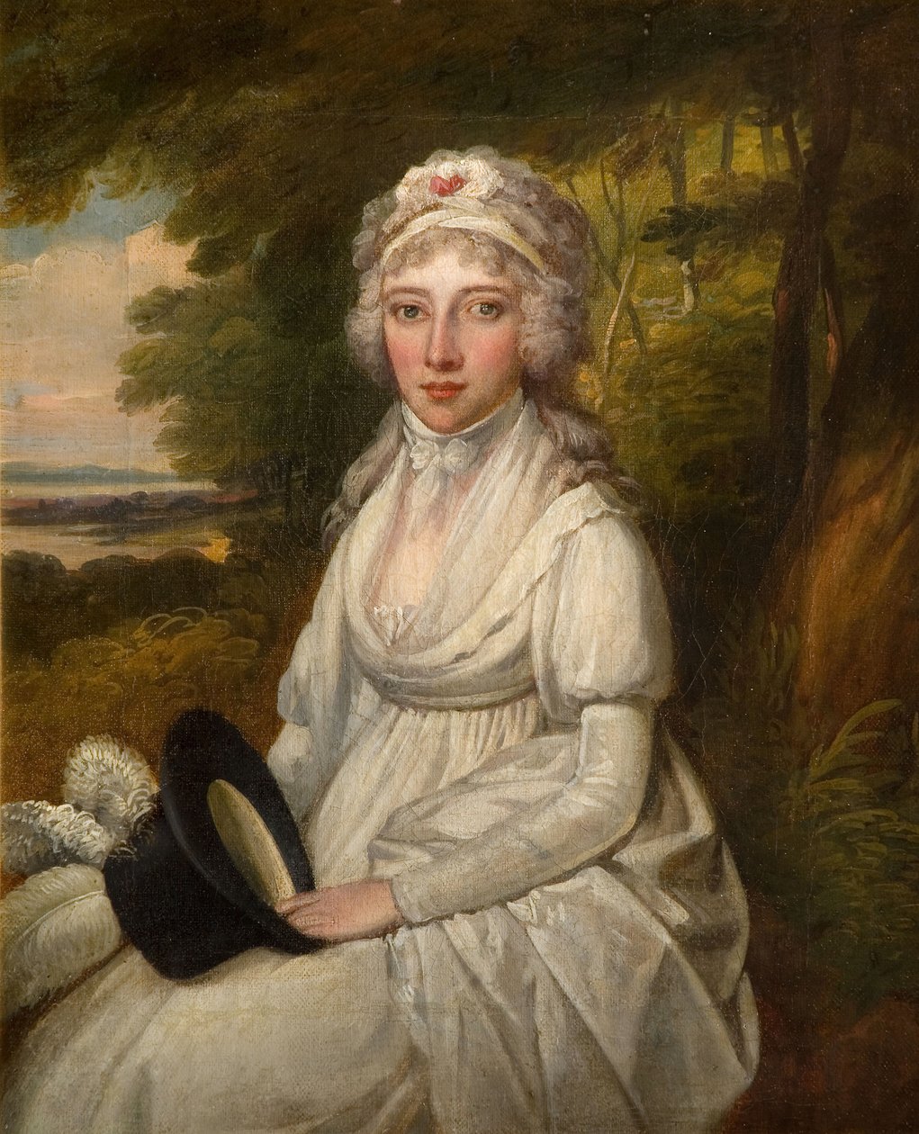 Portrett av en dame av familien Osler, 1780-1800. av Unbekannt