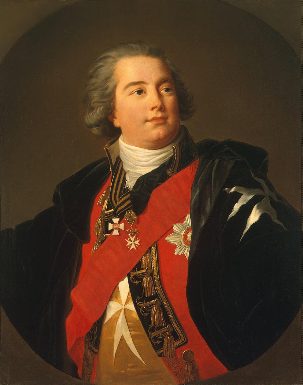 Portrett av admiral juli Litta Giulio Renato de Litta Visconti Arese, 1800-tallet av Unbekannt