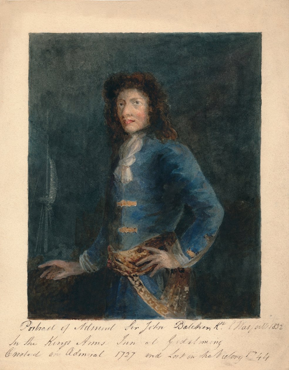 Portrett av admiral Sir John Balchin, 1832. av Unbekannt