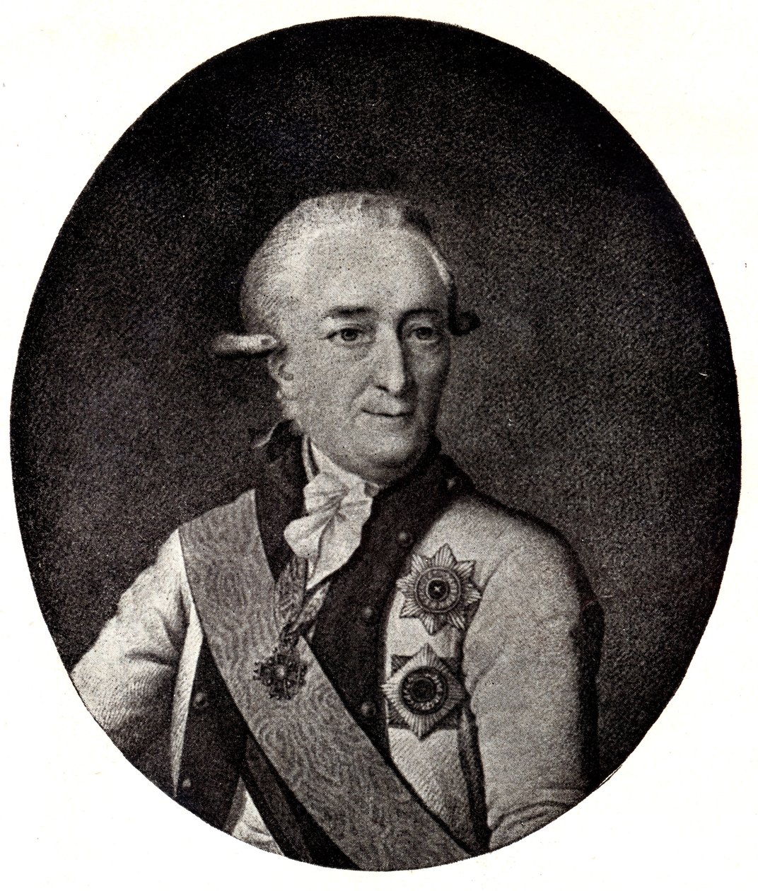 Portrett av admiral Vasily Chichagov 1726-1809, tidlig på 1800-tallet. av Unbekannt