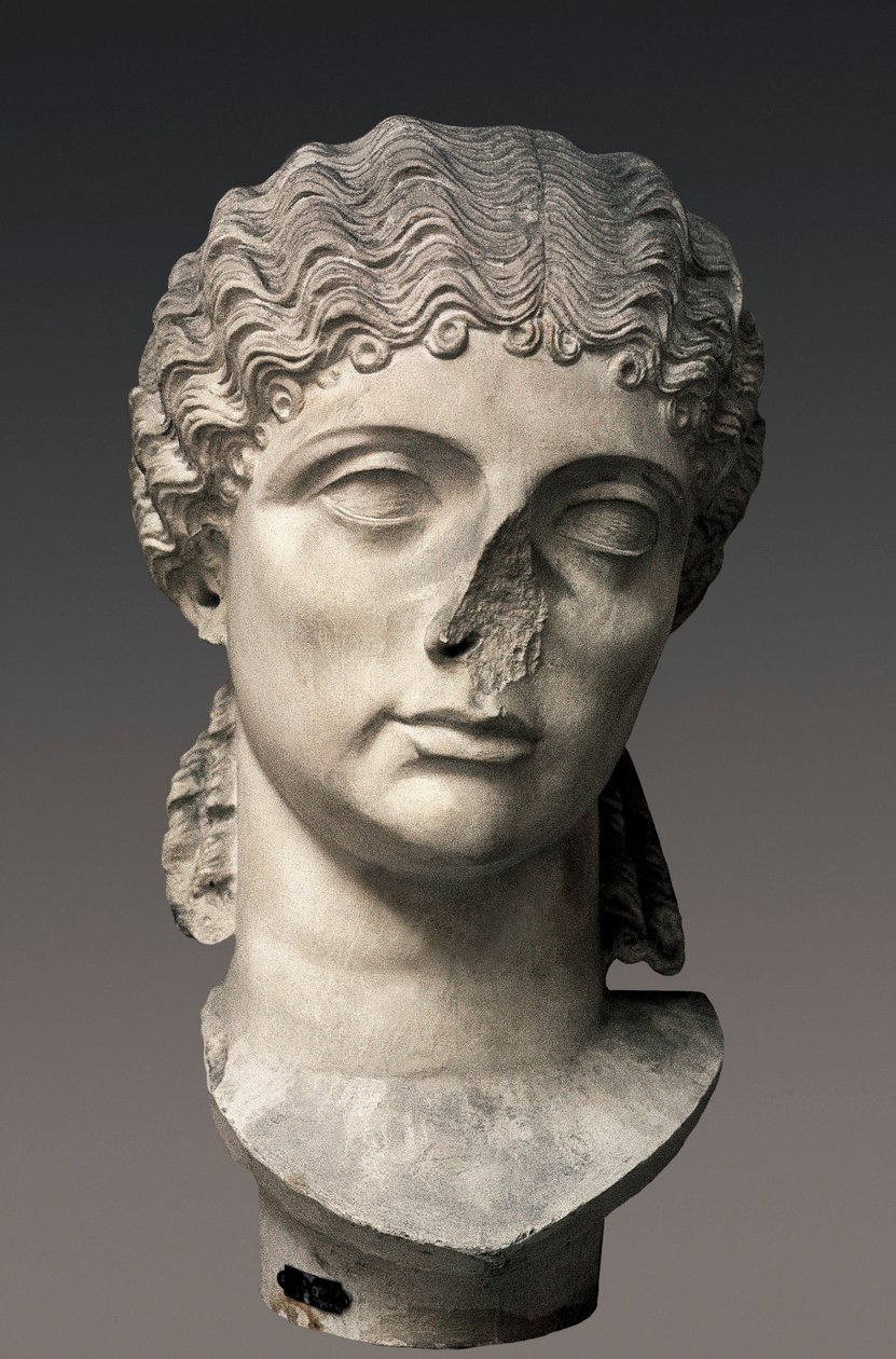 Portrett av Agrippina den eldre, skulptur av Unbekannt