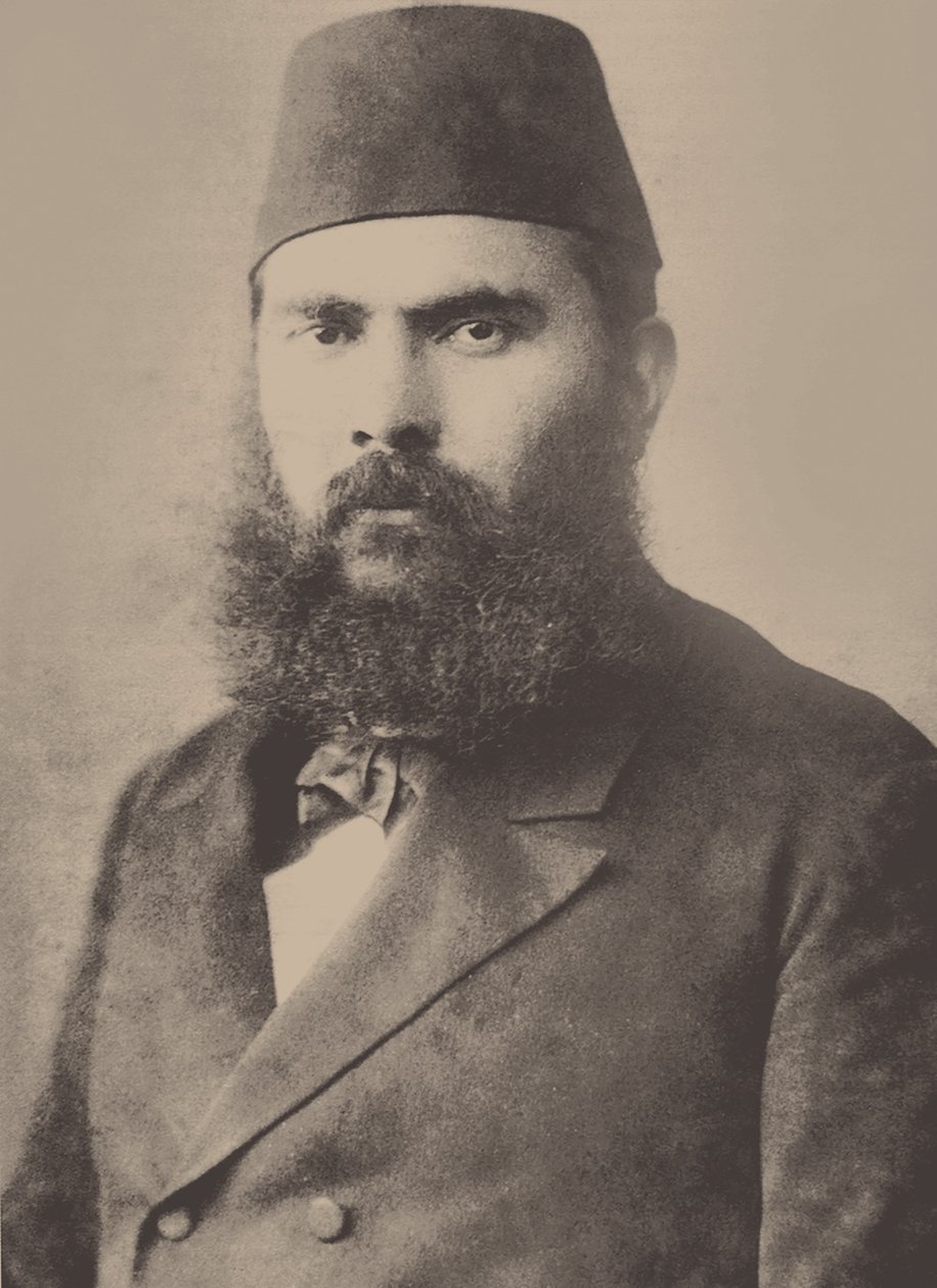 Portrett av Ahmet Mithat 1844-1912, slutten av 1800-tallet. av Unbekannt