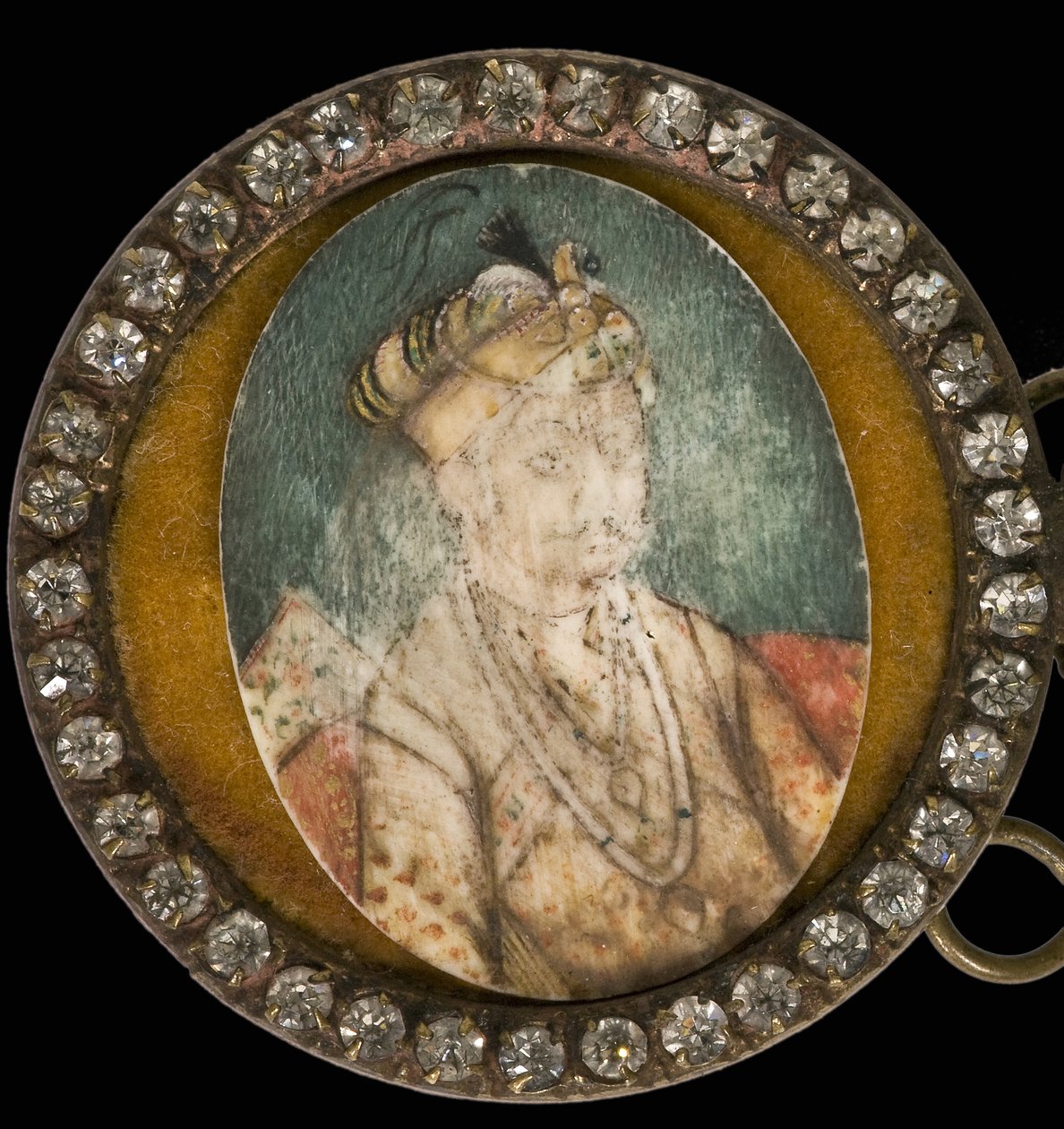 Portrett av Akbar den store 1542-1605, Mughal-keiseren av Unbekannt