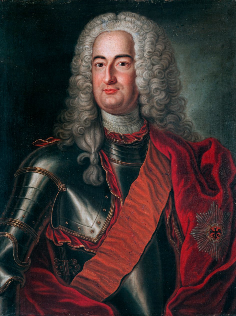 Portrett av Albert Wolfgang, grev av Schaumburg-Lippe (1699-1748) av Unbekannt