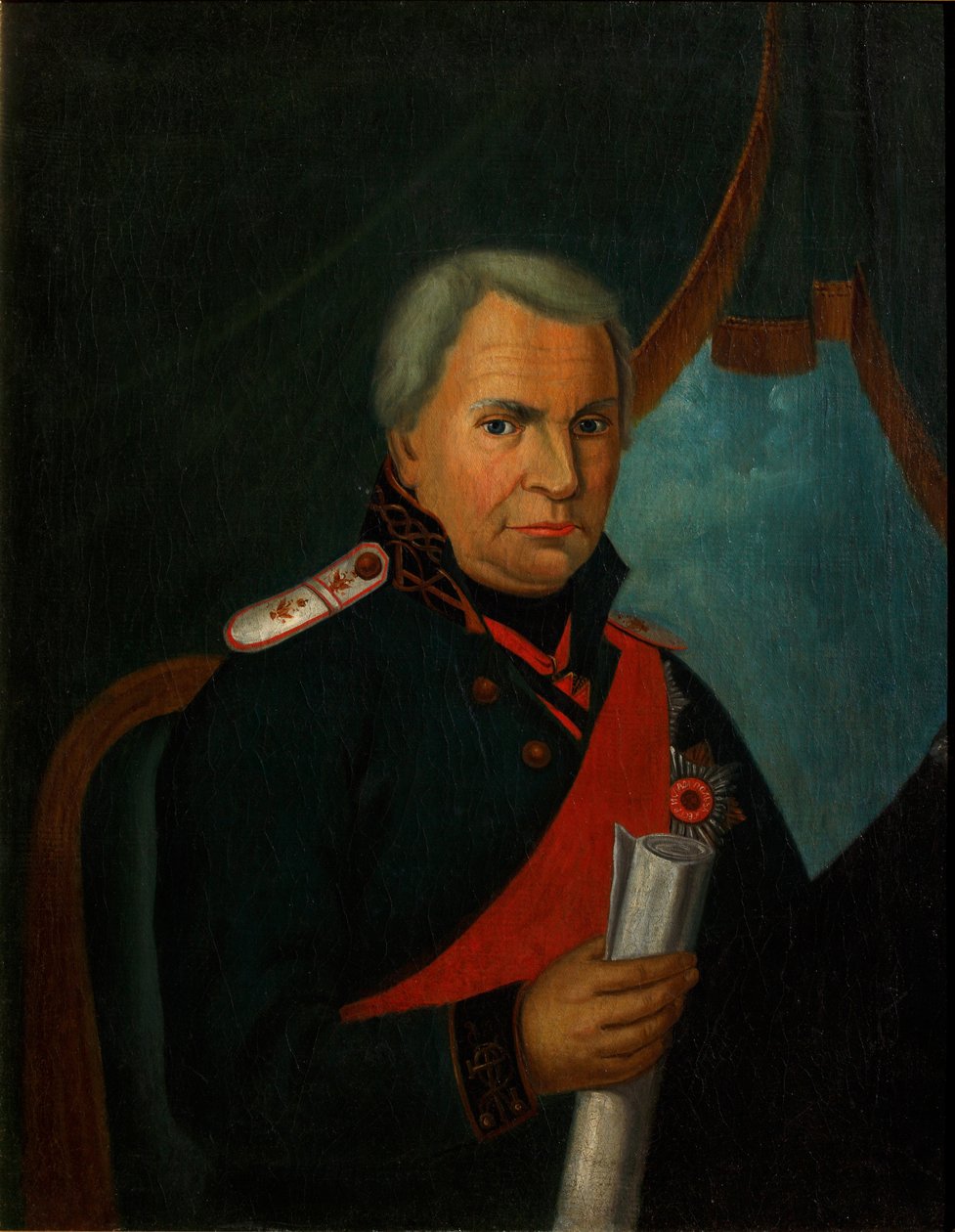 Portrett av Alexander Semyonovich Shishkov 1754-1841, 1820-årene av Unbekannt