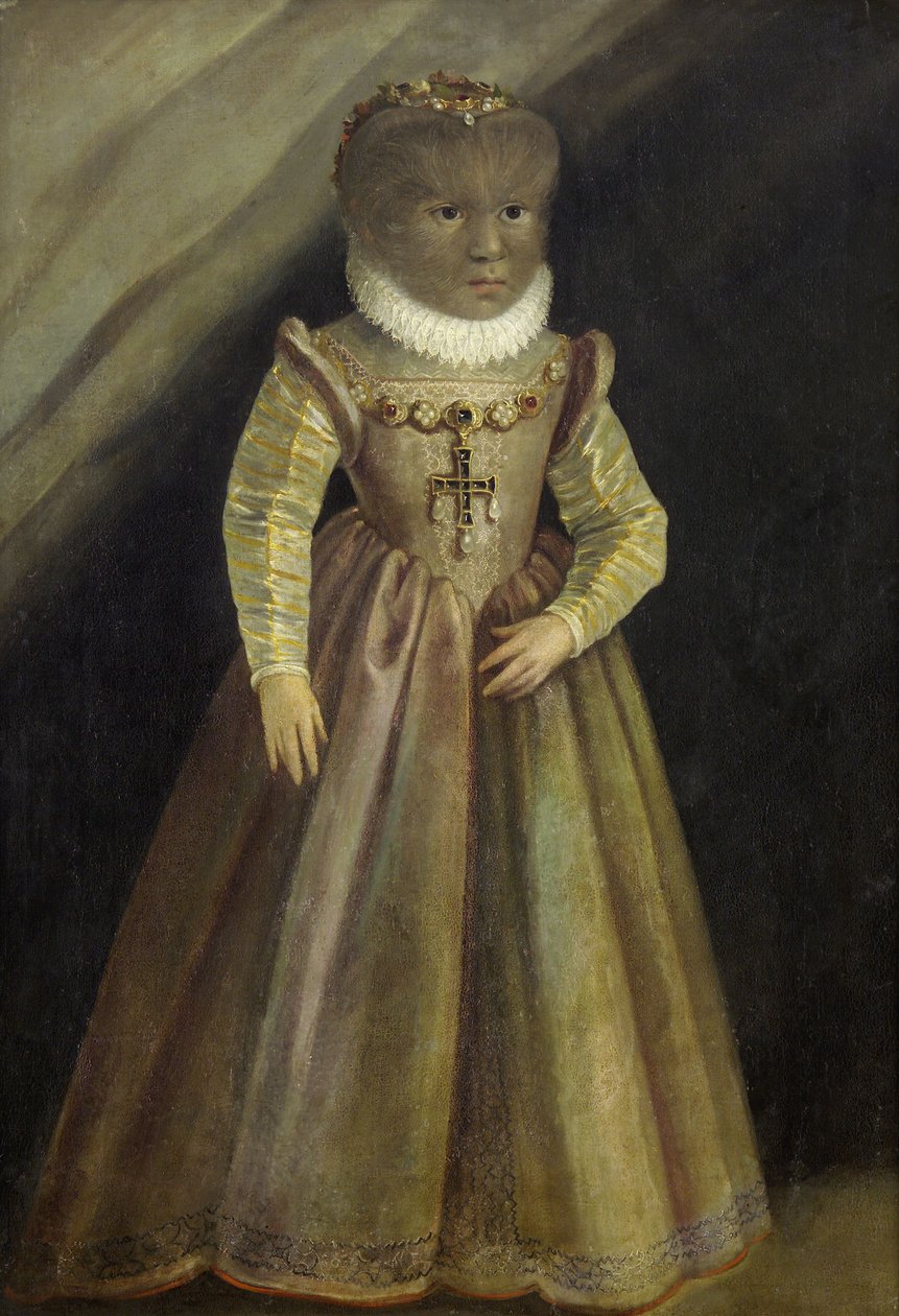 Portrett av Antonietta Gonsalvus, ca. 1580 av Unbekannt