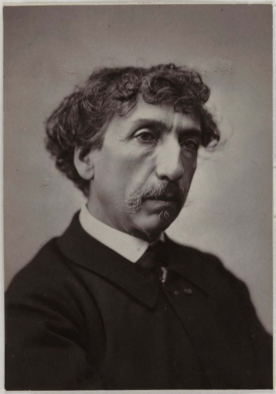 Portrett av Charles Garnier 1825-1898. av Unbekannt