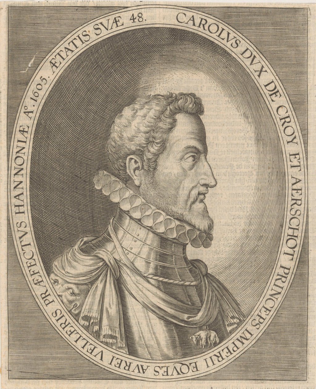 Portrett av Karl III av Croÿ 1560-1612, 1600-tallet. av Unbekannt