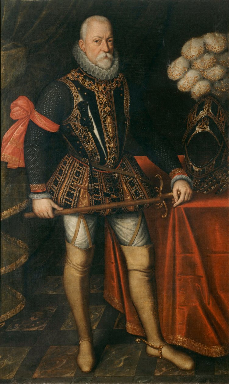 Portrett av Charles Philippe de Croÿ, markis av Havré 1549-1613, 1600-tallet. av Unbekannt