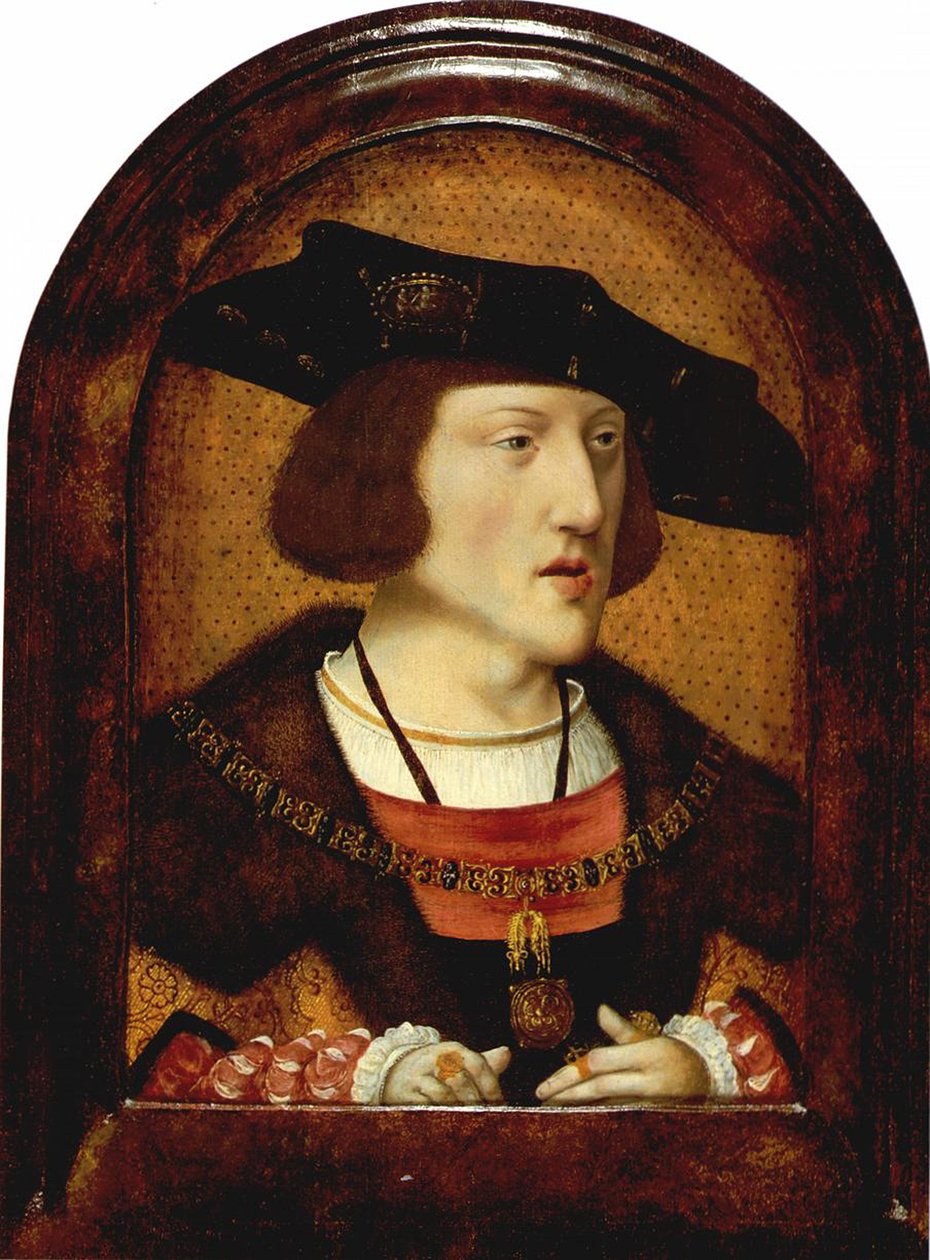 Portrett av Karl V av Spania 1500-1558, ca. 1520 av Unbekannt