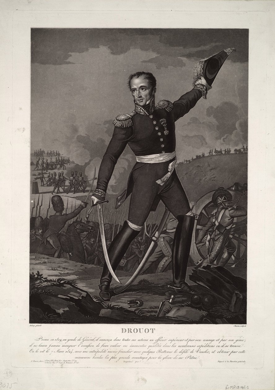 Portrett av grev general Antoine Drouot 1774-1847, ca 1825 av Unbekannt