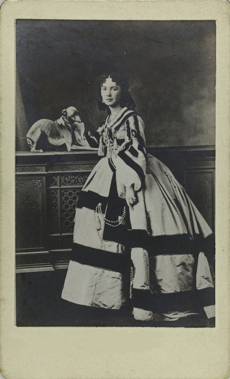 Portrett av Cora Pearl 1836-1886, ca 1865. av Unbekannt