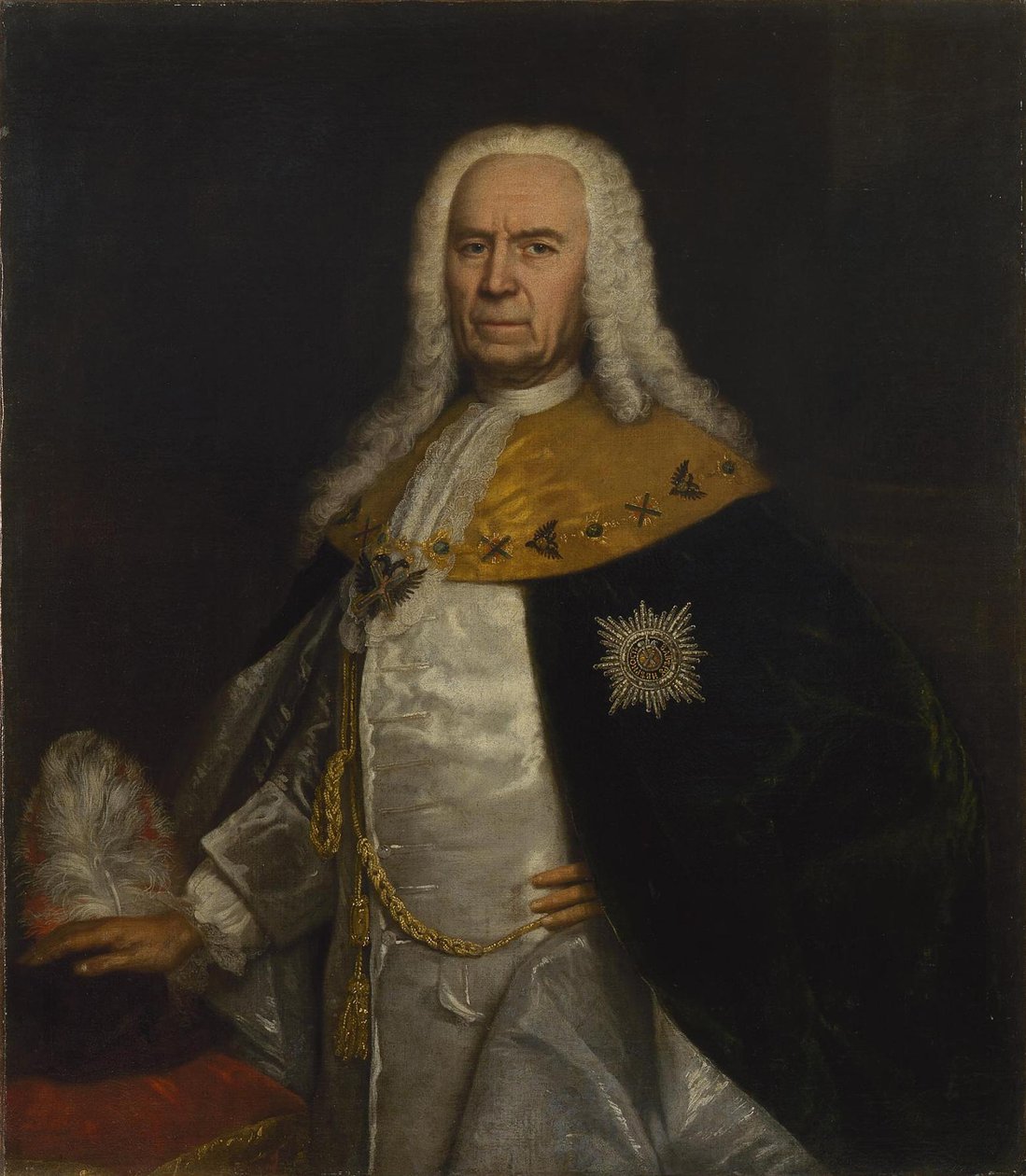 Portrett av grev Andrei Ivanovich Ushakov 1708-1739, midten av 1700-tallet av Unbekannt