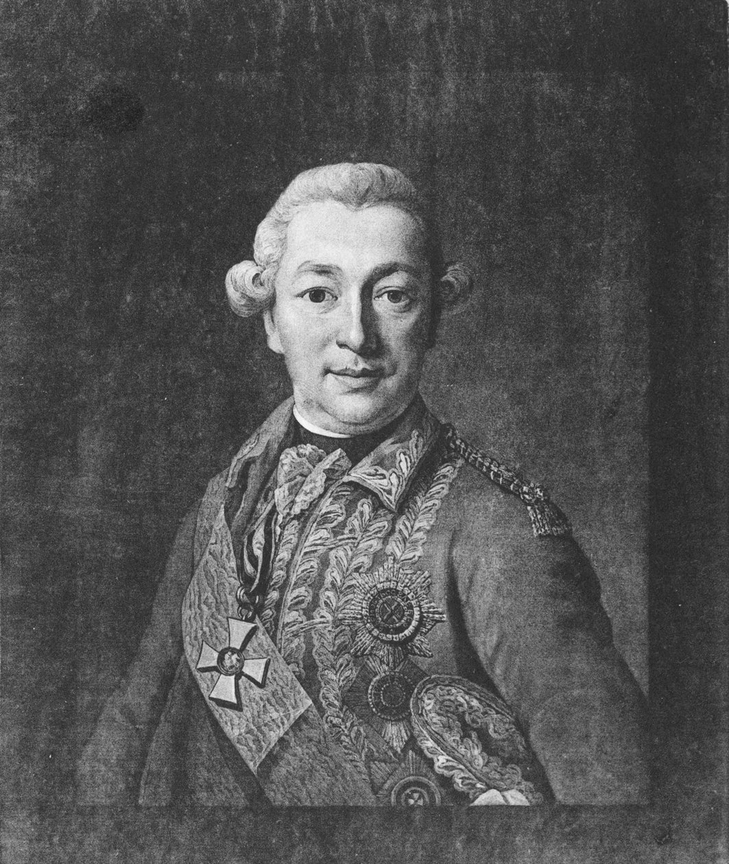 Portrett av grev Ivan Petrovich Saltykov 17301805, midten av det 18. århundre. av Unbekannt