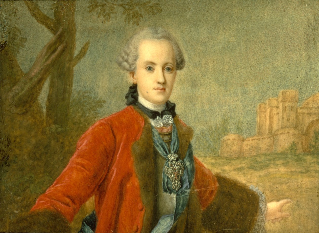 Portrett av grev Kirill Razumovsky 1728-1803, den siste Hetman i Ukraina, midten av det 18. århundre. av Unbekannt