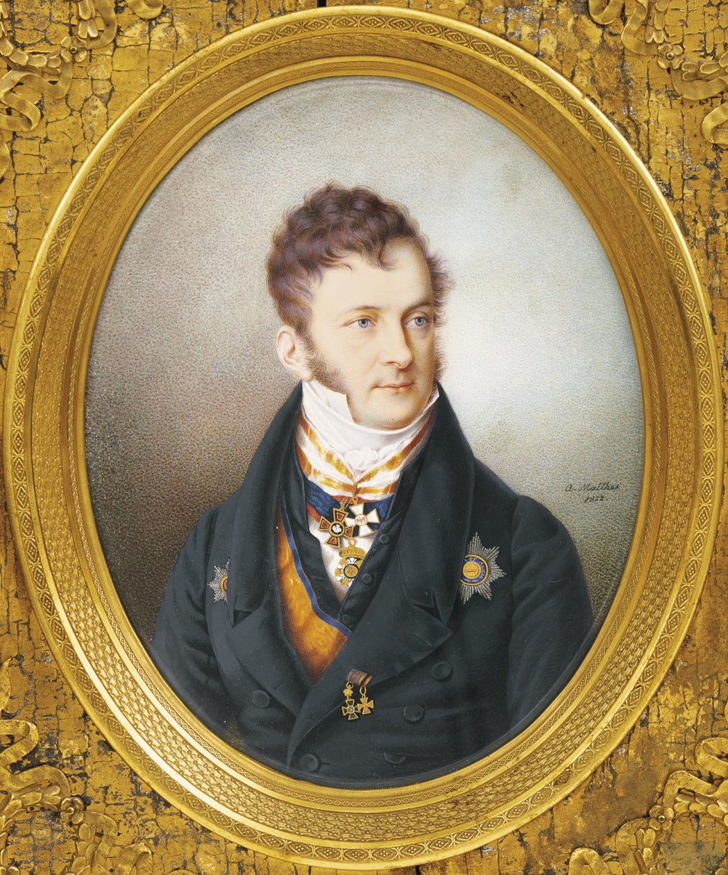 Portrett av grev Ludwig Lebzeltern 1774-1854, 1822 av Unbekannt