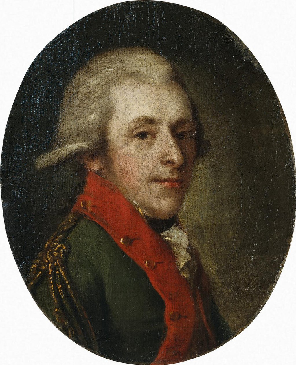 Portrett av grev Nikolay Alexandrovich Zubov 1763-1805, sent på 1700-tallet. av Unbekannt