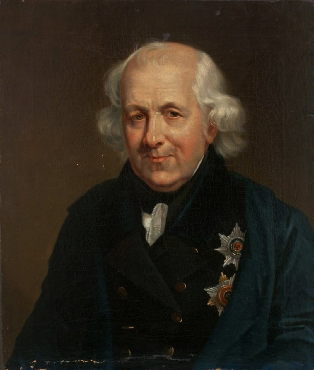 Portrett av grev Nikolay Semyonovich Mordvinov 1754-1845, 1826-1829 av Unbekannt
