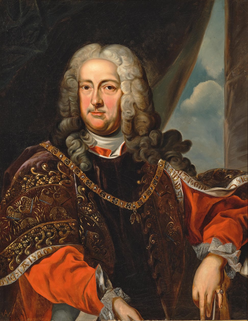 Portrett av grev Rudolf Franz Erwein Schönborn 1677-1754, ca. 1740 av Unbekannt