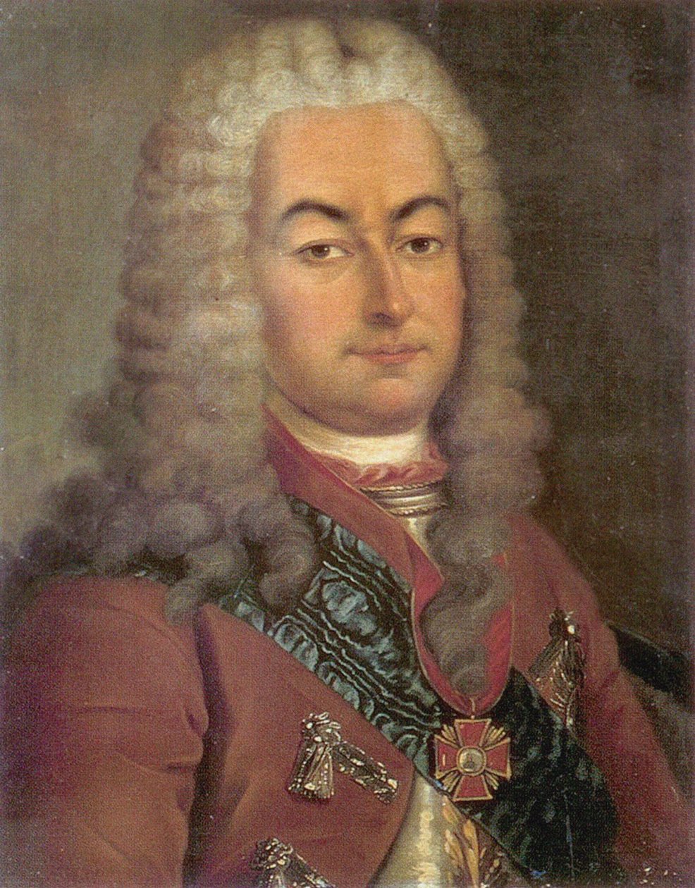 Portrett av grev Semyon Andreyevich Saltykov 1672-1742, 1700-tallet av Unbekannt