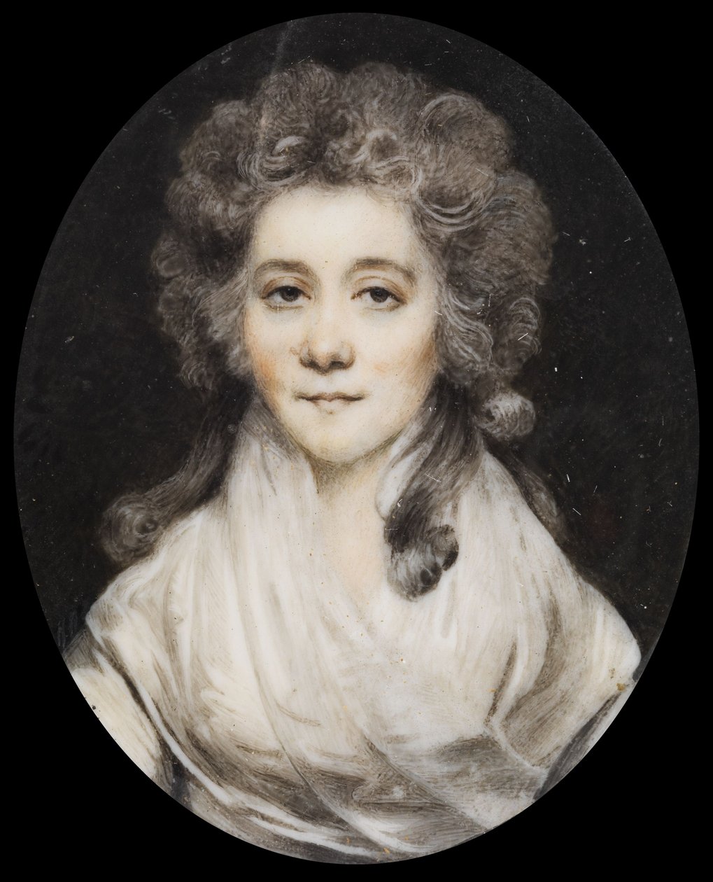 Portrett av grevinne Anna Evgenyevna Obolenskaya 1778-1810, sent på 1700-tallet. av Unbekannt