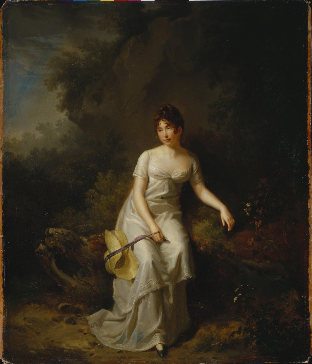 Portrett av grevinne Ekaterina Lvovna Golovkina, sent på 1700-tallet. av Unbekannt