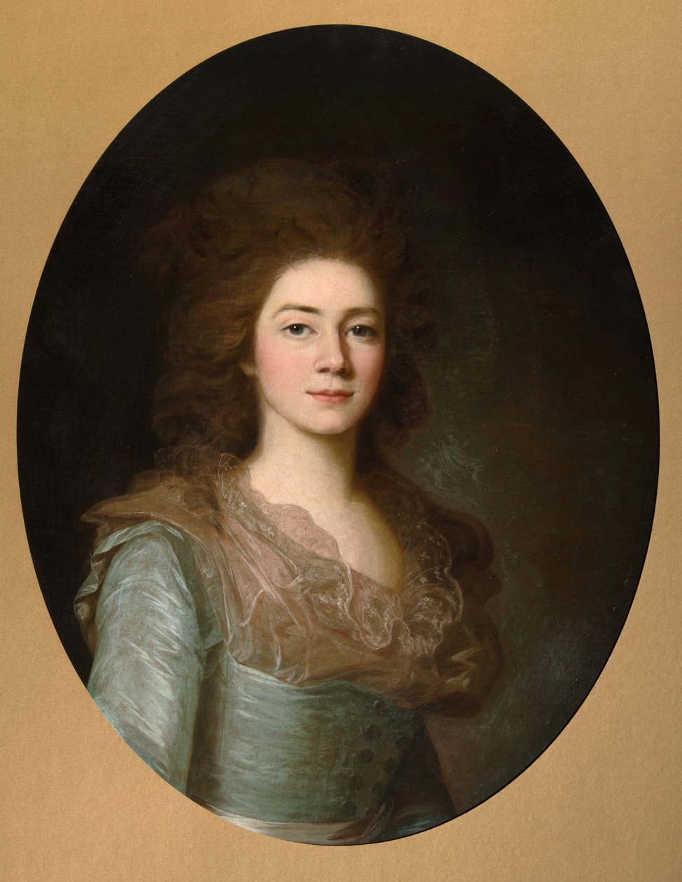 Portrett av grevinne Varvara Ivanovna Golitsyna -1804, født Shipova, 1790-tallet av Unbekannt