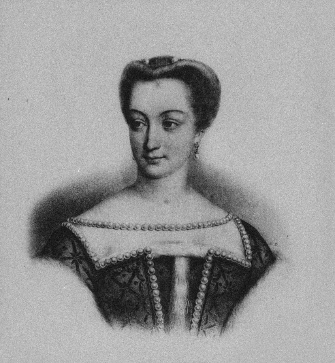 Portrett av Diana av Poitiers 1499-1566 av Unbekannt