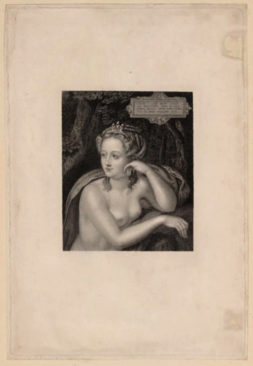 Portrett av Diane de Poitiers 1499-1566, midten av 1500-tallet. av Unbekannt