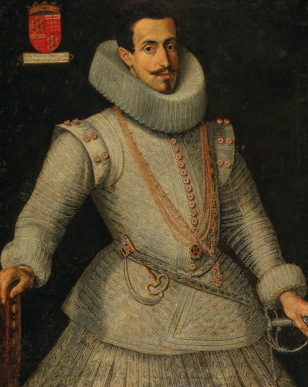 Portrett av Dom Manuel de Moura Corte-Real, 2. markis av Castel Rodrigo 1590-1651. av Unbekannt