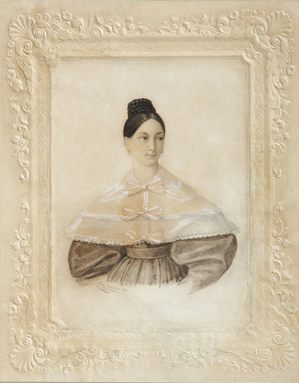 Portrett av Ekaterina Alexandrovna Sverbeeva, født prinsesse Shcherbatova, 1833 av Unbekannt