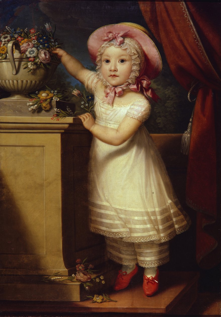 Portrett av Ekaterina Dmitrievna Obreskova 1822-1874, ca 1825 av Unbekannt