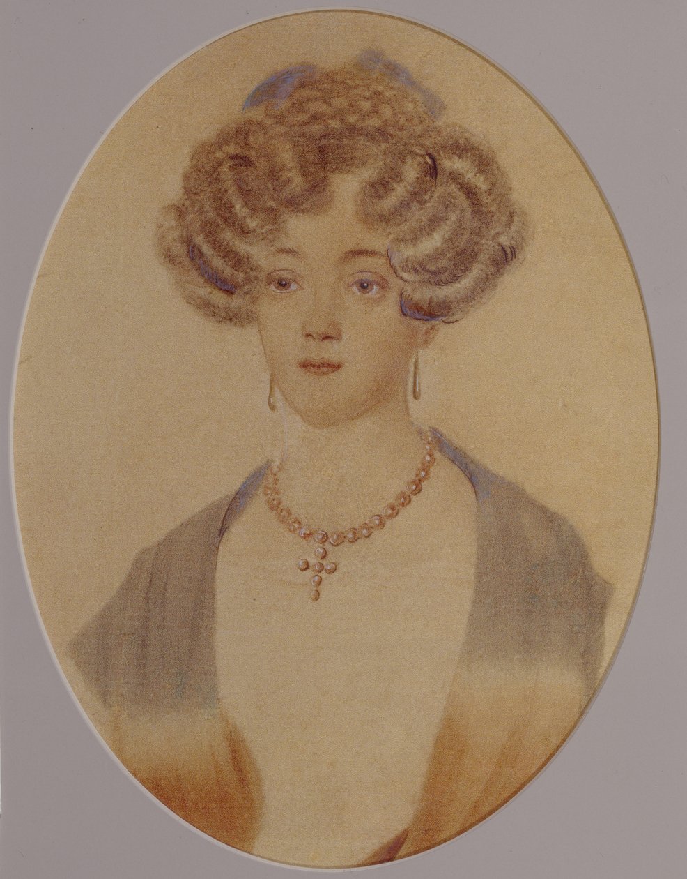 Portrett av Ekaterina Nikolayevna Goncharova 1809-1843, slutten av 1820-tallet-begynnelsen av 1830-tallet av Unbekannt