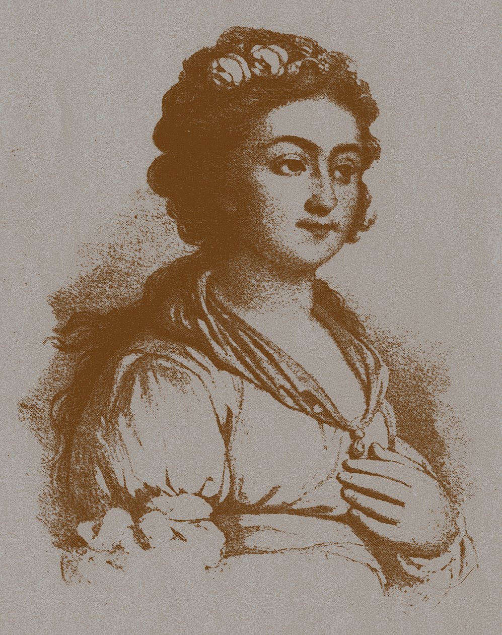 Portrett av Ekaterina Yakovlevna Derzhavina, født Bastidon 1760-1794 etter V. Borovikovsky av Unbekannt