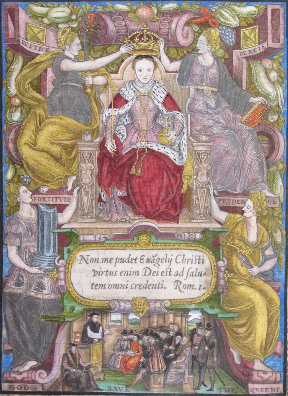 Portrett av Elizabeth I av England med krone, 1572 av Unbekannt