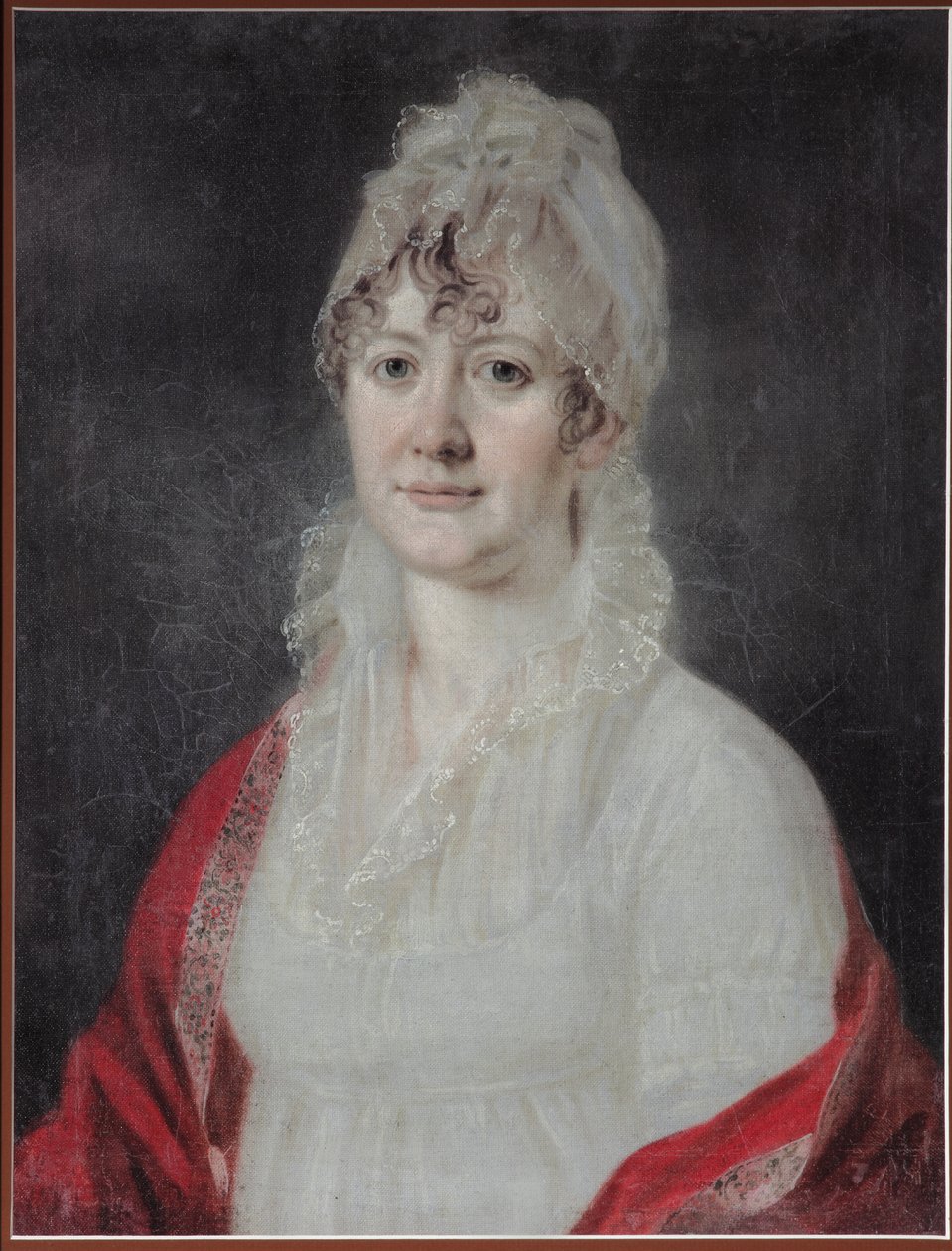 Portrett av Elizaveta Alexeevna Arsenyeva, født Stolypina 1773-1845, tidlig på 1800-tallet av Unbekannt