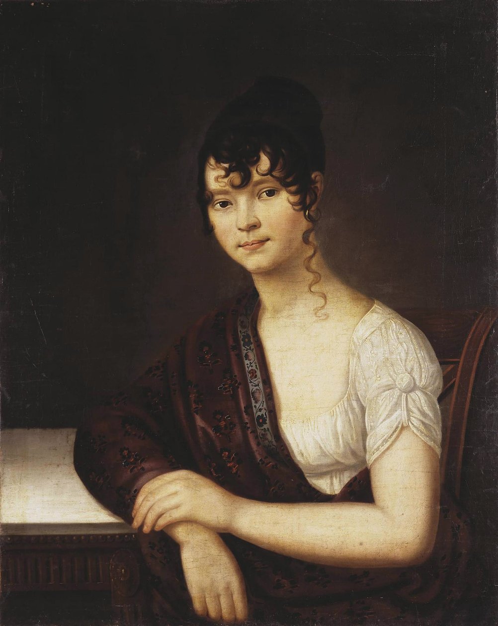 Portrett av Elizaveta Ivanovna Ogaryova 1784-1815, 1800-tallet av Unbekannt