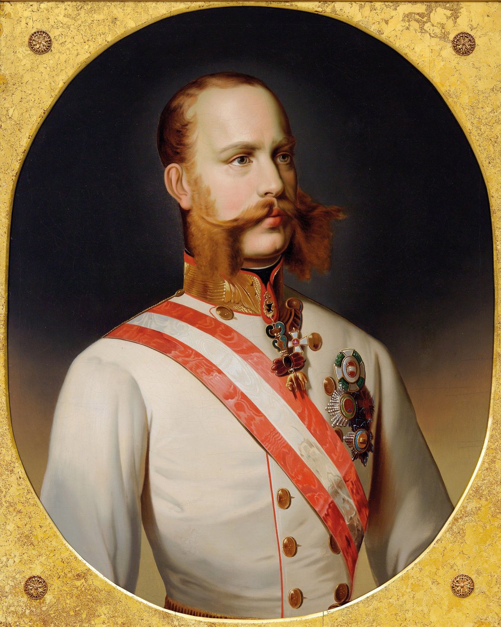 Portrett av keiser Franz Joseph I av Østerrike, ca. 1870. av Unbekannt