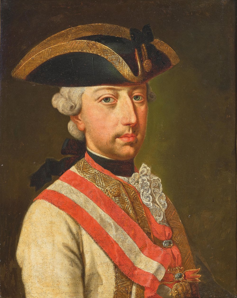 Portrett av keiser Joseph II 1741-1790, ca. 1780. av Unbekannt