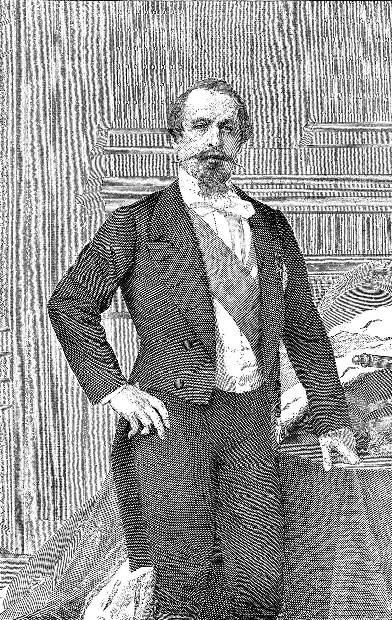 Portrett av keiser Napoleon III av Frankrike 1808-1873 av Unbekannt