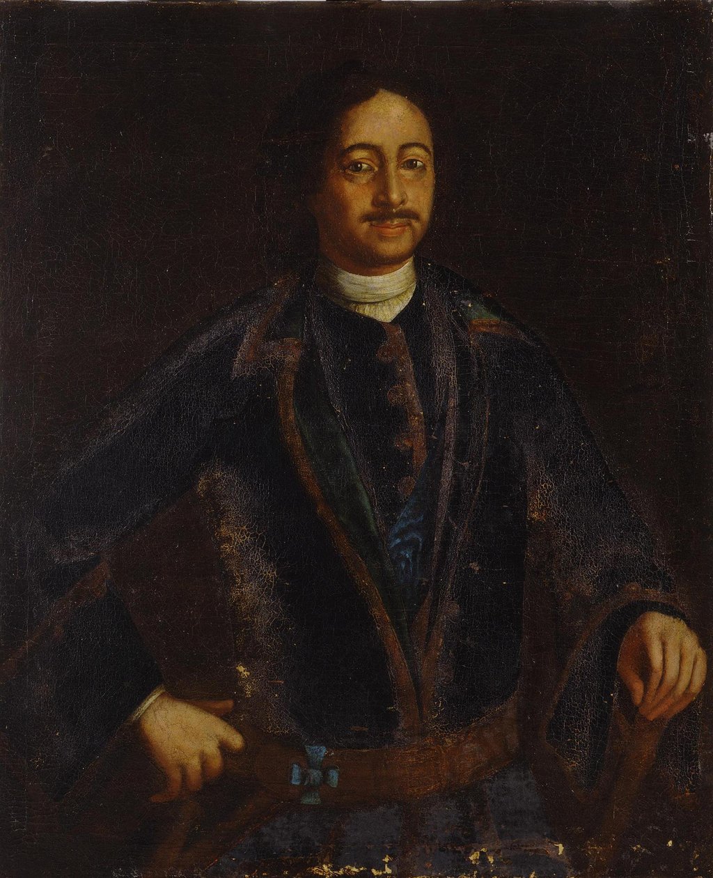 Portrett av keiser Peter I den store 1672-1725, tidlig på 1700-tallet av Unbekannt