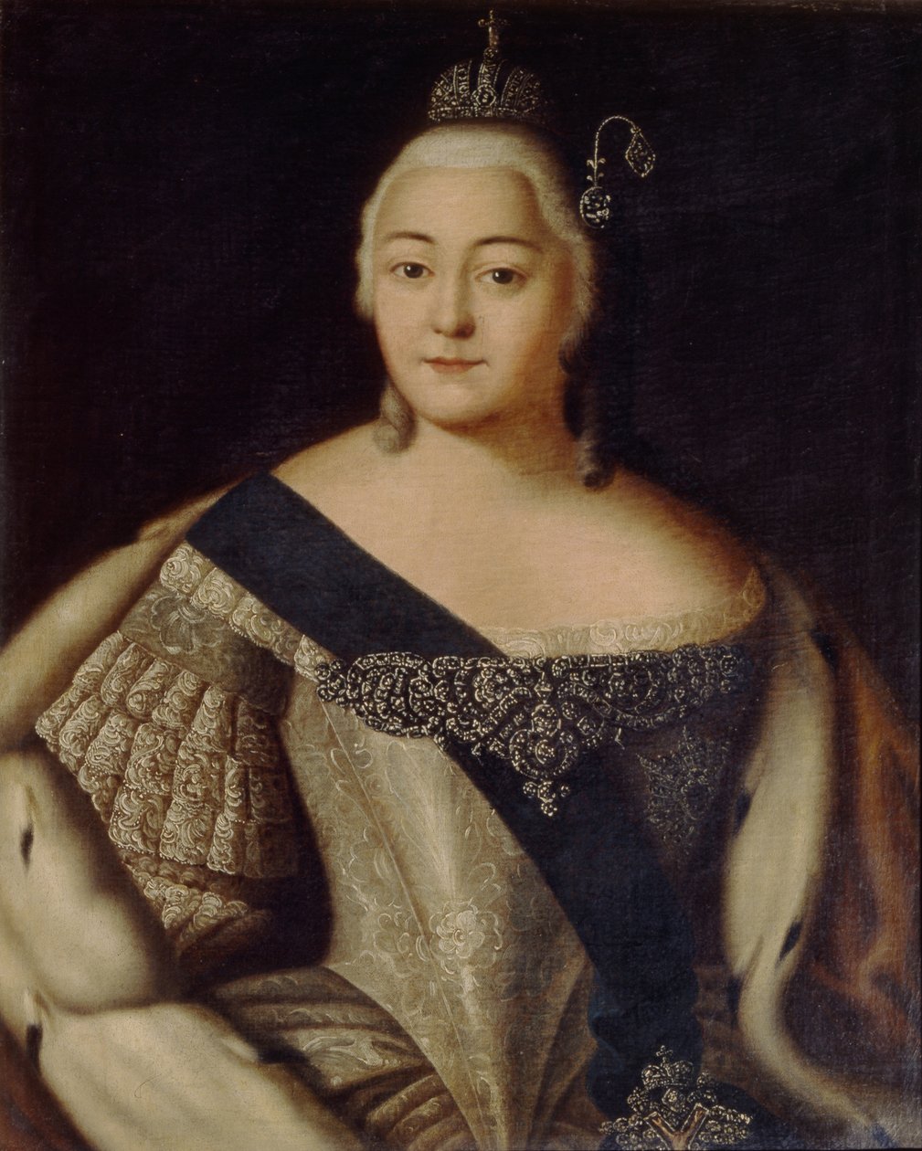 Portrett av keiserinne Elisabeth 1709-1762, andre halvdel av 1700-tallet. av Unbekannt